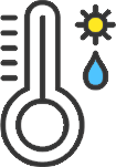 monitor ambient temperature and relative humidity