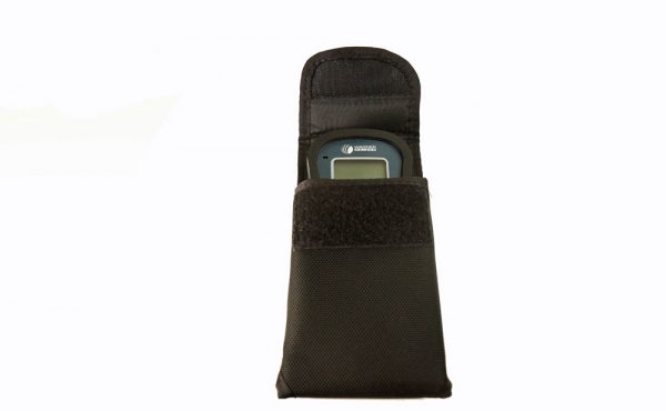 ballistic-style belt-loop holder with moisture meter inside